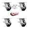 Service Caster 4 Inch Glass Filled Nylon Caster Set with Ball Bearings and Brakes/Swivel Locks SCC-35S420-GFNB-SLB-BSL-4 - alternate 2